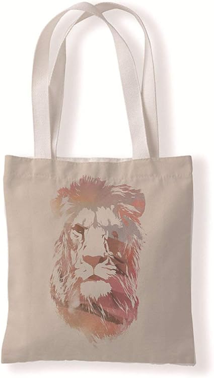 Amazon Com Rfsr Tote Bag Canvas Vintage Reusable Shopping Bag Painted Pink Lion Head Animal Print White Aesthetic Design Shoulder Bag For Women Girls Students Sports Outdoors rfsr tote bag canvas vintage reusable