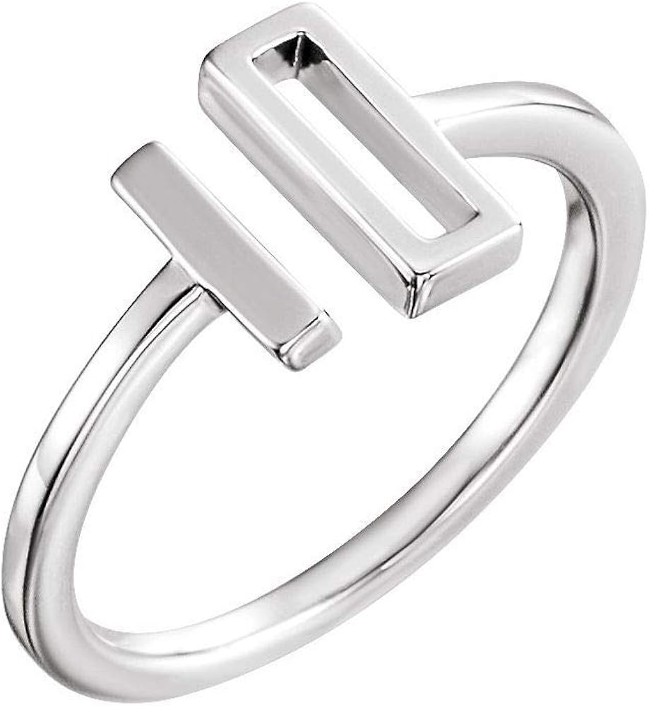 Bar Ring Band (Width = 9.6mm) Amazon.co.uk Jewellery