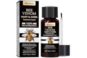 JENDFERT Bee Venom Wart Remover | Combines Salicylic Acid to Dissolve Wart Tissue & Bee Venom Extract to Target The Root. Maximum Strength Formula for Rapid Removal of Plantar Warts and Common Warts.