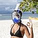 COSUPA Full Face Snorkel Mask, Surface Snorkeling Face Mask for Easy Breathing and Panoramic Vision, with Dry Snorkel, Anti-Fog & Anti-Leak System and GoPro Mount