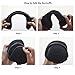 Mraw Unisex Woolen Yarn Plaid Foldable/Adjustable Wrap around Earmuffs (Black)