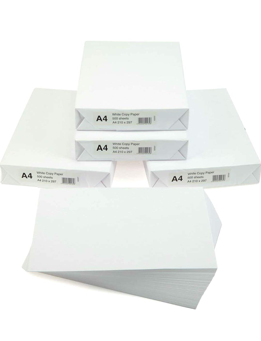 White A4 Copy Paper 75 GSM Pack Of 10 Reams 5000 Sheets Amazon.in Office Products