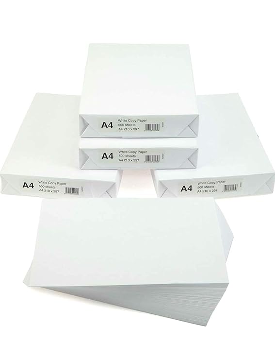 White A4 Copy Paper 75 GSM Pack Of 10 Reams 5000 Sheets Amazon.in
