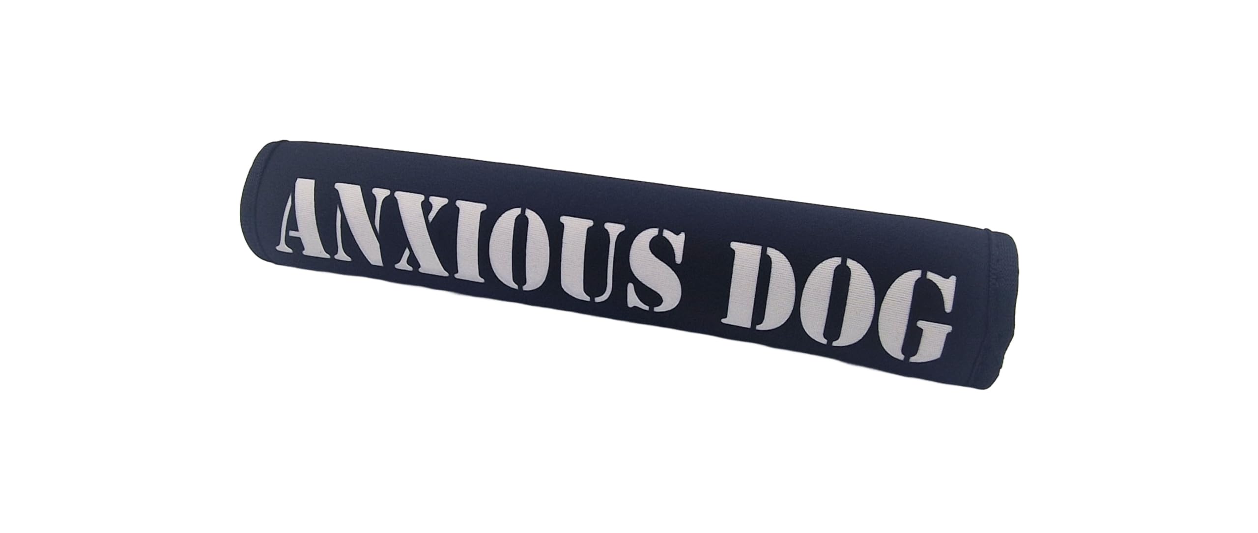 MD Gear Dog Lead Sleeve Friendly Reactive Assistance Dog In Training DO NOT PET Cover Soft Neoprene Leash Wrap (Black, ANXIOUS DOG)