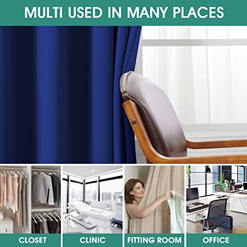 HOMEIDEAS Sliding Door Curtains Wide 100 x 84 Inch Long Privacy