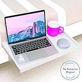 BedShelfie Plus The Original Bedside Shelf - 9 Colors / 2 Sizes - AS SEEN ON Business Insider (Plus Size, Bamboo in Light Grey)