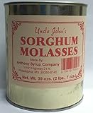 Uncle Johns Sorghum Molasses in a Metal 39 Ozs Can