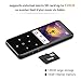 AGPTEK 16GB MP3 Player Bluetooth 4.0 with 2.4 Inch TFT Color Screen, FM/Voice Recorder Lossless Sound Metal Music Player, Touch Button with Backlight Support Up to 128GB, Black(C2S)