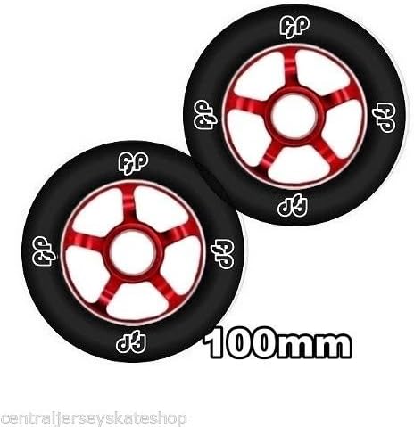 FSP Scooter Wheel Set - 100MM Red - Fits MGP Razor Lucky Set (2)