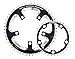 FSA Unisex's Pro Road N10/11 110BCD Chainring-Black and silver, 110 x 36t