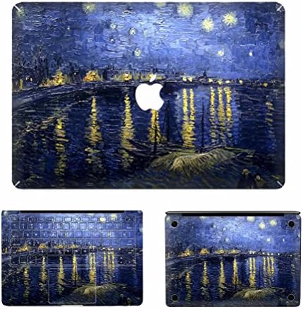 Matte Texture MacBook Skin Decal, Maetek 3 in1 Full-Size 360° Protector Premium Vinyl Decal Skin Sticker Case Cover for Apple MacBook Retina Display 13.3 Model A1425&A1502, Starry Night