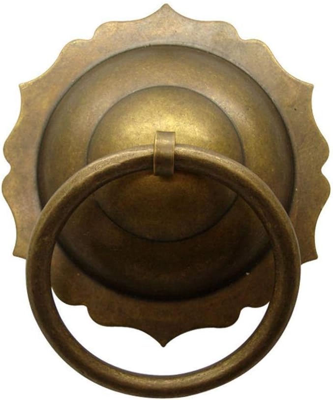 Classic Brass Door Knocker,Door Fittings Hardware Classical Decorative Manor Front Door Door Wooden Door patio-13Cm(5.1Inch)