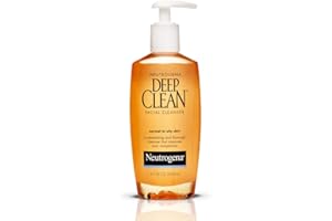 Neutrogena Deep Clean Daily Facial Cleanser with Beta Hydroxy Acid for Normal to Oily Skin, Alcohol-Free, Oil-Free & Non-Comedogenic, 6.7 fl. oz