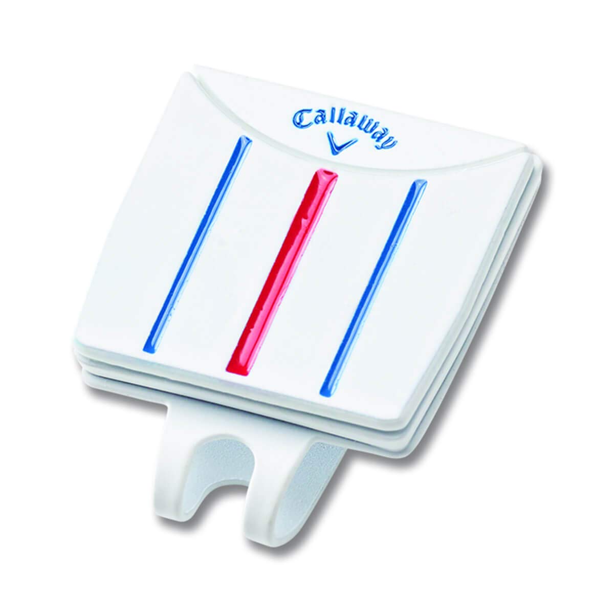Callaway Unisex Clip/Marker Golf Unisex 2021 Triple Track Hat Clip Marker, White/Blue/Red, One Size UK