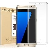 Samsung Galaxy S7 Edge Screen Protector,OTCkicks Samsung Galaxy S7 Edge Full Coverage [Case Friendly] Tempered Glass 3D Curved Screen Protector, Screen Protector Film for Samsung Galaxy S7 Edge