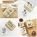 Youkwer 9 Pcs Classical Plants and Flowers Style Beautiful Wooden Rubber Stamps DIY Diary Scrapbook Stamps Set(Set of 9 Different Plants)