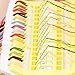 Pueri Embroidery Floss Organizer 50 Positions Sewing Needle Pins Holder Cross Stitch Kit Embroidery Thread Project Dedicated Tool DIY Sewing Tools (Jelly Yellow)