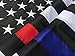Thin Blue Line and Thin Red Line Flag - 3x5 ft with Embroidered Stars and Sewn Stripes, Long Lasting Nylon, UV Protection Perfect for Outdoors