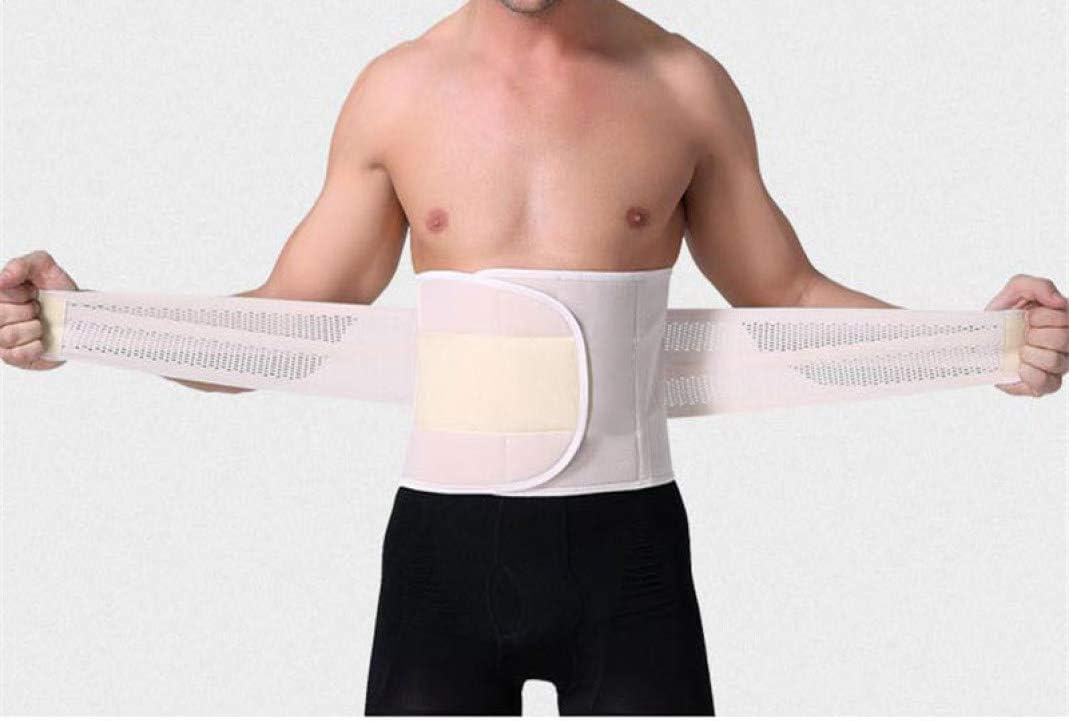 Men Neoprene Ab Belt Waist Trainer Double Adjusted Straps Fitness Weight Loss Back Support