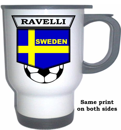 Thomas Ravelli (Sweden) Soccer White Stainless Steel Mug