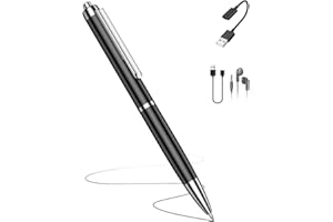 Digital Voice Recorder, Dictahpone with USB Cable, Playback & Voice Activation Recording Device, Record Device with AI Noise 