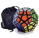 MoYu Aircee YJ Yuhu Megaminx Puzzle Cube Puzzle Stickerless Bag (Black)