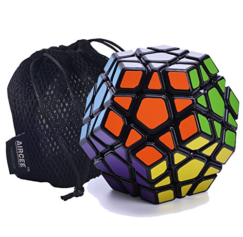 Aircee YJ Moyu Yuhu Megaminx Puzzle Cube Black With Bag