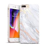 iPhone 8 Plus Case, iPhone 7 Plus Case, ESR Marble Pattern Series[Supports Wireless Charging] [Ultra-Thin] [Slim Fit] [Anti-Scratch] Shell Skin Protective Cover for iPhone 5.5