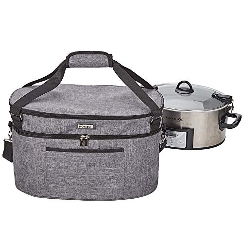 HOMEST Slow Cooker Bag for CrockPot 68 Quart, Insulated Travel