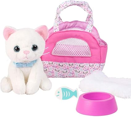 toy cat and carrier