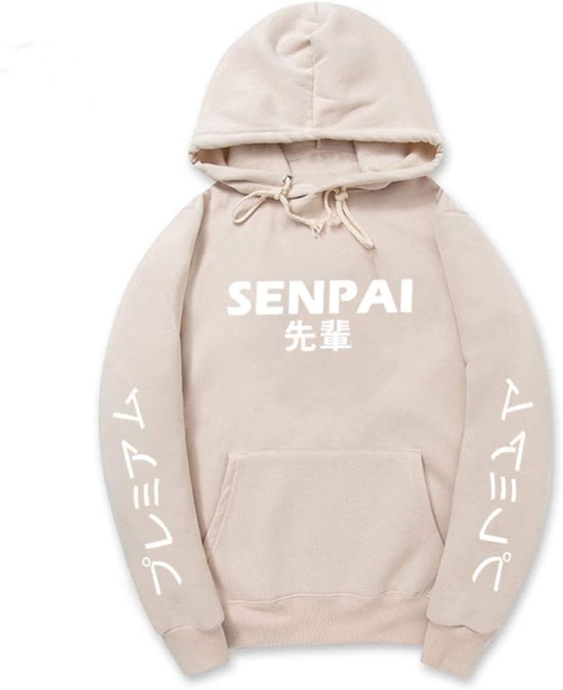 HOSD Fashion Japanese Streetwear Senpai Hoodie Sweatshirt Multiple Colour Men Women Hoodies Pullover