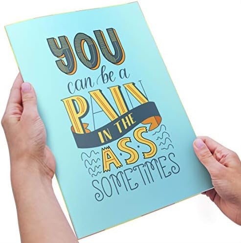 Adult Humor - Funny I Miss You Card -"You CAN BE A Pain in The Ass Sometimes, BUT I Really Fucking Miss You" - Long Distance, Friend, Husband, Wife, Girlfriend, Boyfriend, Thinking of You