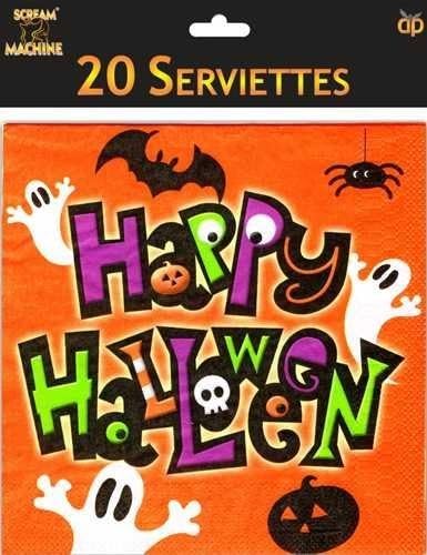 Happy Halloween Spooky Serviettes/ Napkins Pack of 20