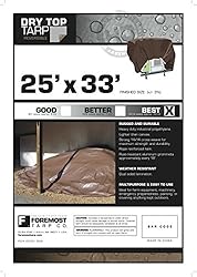 Dry Top 225334 22533 25X33'Silver/Brown Poly