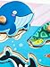 ROBOTIME Wooden Marine Animal Peg Puzzle Board Baby Shape & Color Recognition Toys for 1 2 3 Years(5pc)