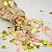 Mybbshower Gold Blush Peach Ivory Small Dot Wedding Confetti Party Decoration Pack of 17 Grams