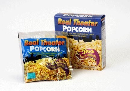 Real Theater All Inclusive Popcorn Popping Kits 27.5 Ounce box (Pack of 4)