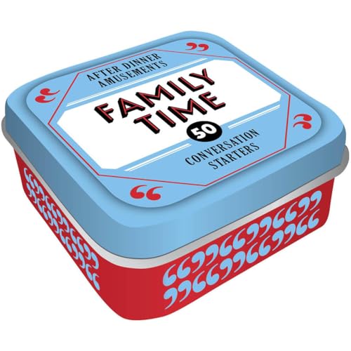 After Dinner Amusements: Family Time: 50 Conversation Starters (Conversation Card Game for Families, Portable Camping and Holiday Games)