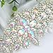 ShiDianYi Bridal Wedding Dress Sash Belt Applique with Silver AB Stone Belt Waist Decoration Rhinestone Bridal sash for Bridal Shower-190509E