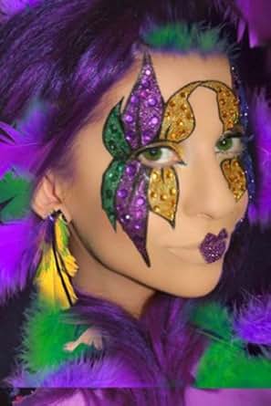 Amazon.com: Mardi Gras Eye Face Makeup Kit: Beauty