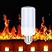 Led Flame Bulb,Fabal 360°Flame Flickering Effect Fire Light Bulb Decorative Holiday E27 / E12 / B22 / E14 / E26 Outdoor Flicker (E12)