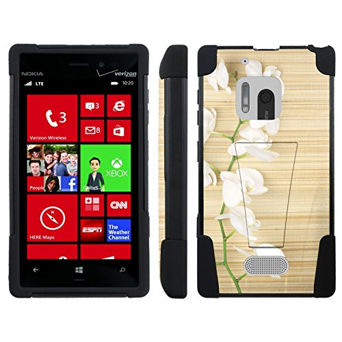 [ArmorXtreme] Case for Nokia Lumia 928 [Hybrid Armor KickStand Dual Layer Protection Case] - [White Orchid]