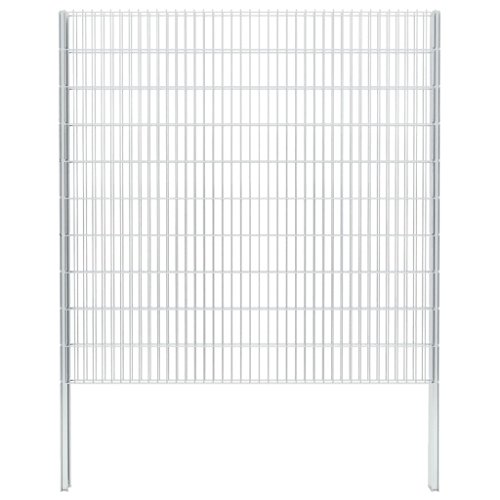 vidaXL Gabione Doppelstabmattenzaun verzinkt 2008x2030 mm 6 m Gartenzaun Zaun – Bild 7