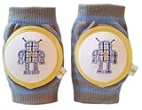Crawlings Boy's Robot Knee Pads One Size Silver Screen