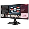 LG-UltraWide-25UM58-25-inch-IPS-Monitor-2560-x-1080-HDMI-250-cdm2-5ms-Black LG Electronics UltraWide Monitor 25UM58, 25 inch, 1080p, 60Hz, 5 ms, IPS Display, Energy Saving, HDMI, Wall Mountable…