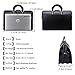 Banuce Vintage Leather Briefcase for Men with Lock Lawyer Attorney Bag Doctor Bag 15.6 Inch Laptop Attache Case Hard