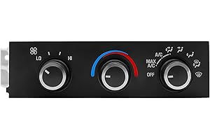 FOREBEN 599-217 Front A/C Heater Climate Control Module Panel Switch Compatible with 1996-2020 Chevrolet Express 1500 2500 3500 4500 Astro, Chevy C4500 C5500 C6500,1996-2020 GMC Savana Safari, OE# 15073274
