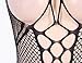 Women's Plus-Size Spandex Diamond Net Suspender Bodystocking (3XL)