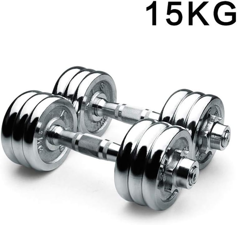 Love lamp Dumbbells Adjustable Electroplated Dumbbell Weightlifting Set Solid Pure Steel Fitness Training Equipment Exercise Arm Muscle Family Dumbbell Dumbbells 20 lbs