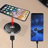Wireless Charger, hopopower 10W Fast Desk Wireless Charging Pad Stand Compatible with All Qi-Certified iPhone XR/XS/Max/X/8/8 Plus Samsung Galaxy S10/S9/S9+/S8/Note 9/Note 8